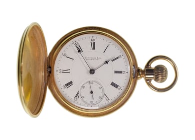 E. Howard & Co. 18k Yellow Gold Filled Hunter Case Pocket Watch