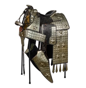 Bruce Lovins Silver-tone Parade Saddle and Accessory Assortment