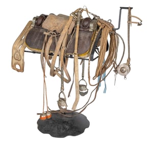 Argentine Gaucho Saddle and Accessory Assortment