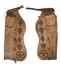 Batwing Leather Studded Chaps