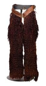 Brown Leather Woolie Chaps