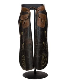 Colorado Saddlery Leather Studded Chaps