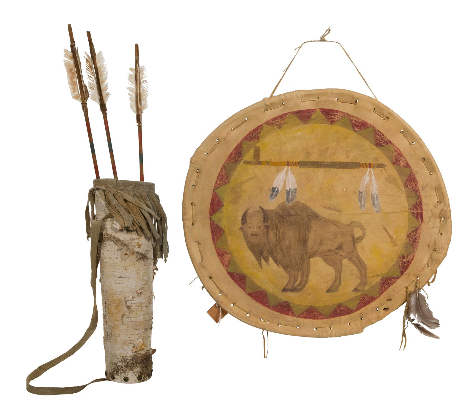 Quiver, Arrows, Shield Cover and Canteen (1 of 8)