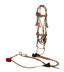 Deer Lodge Prison Hitched Horsehair Bridle