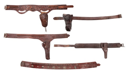 Leather Holster and Belt Assortment