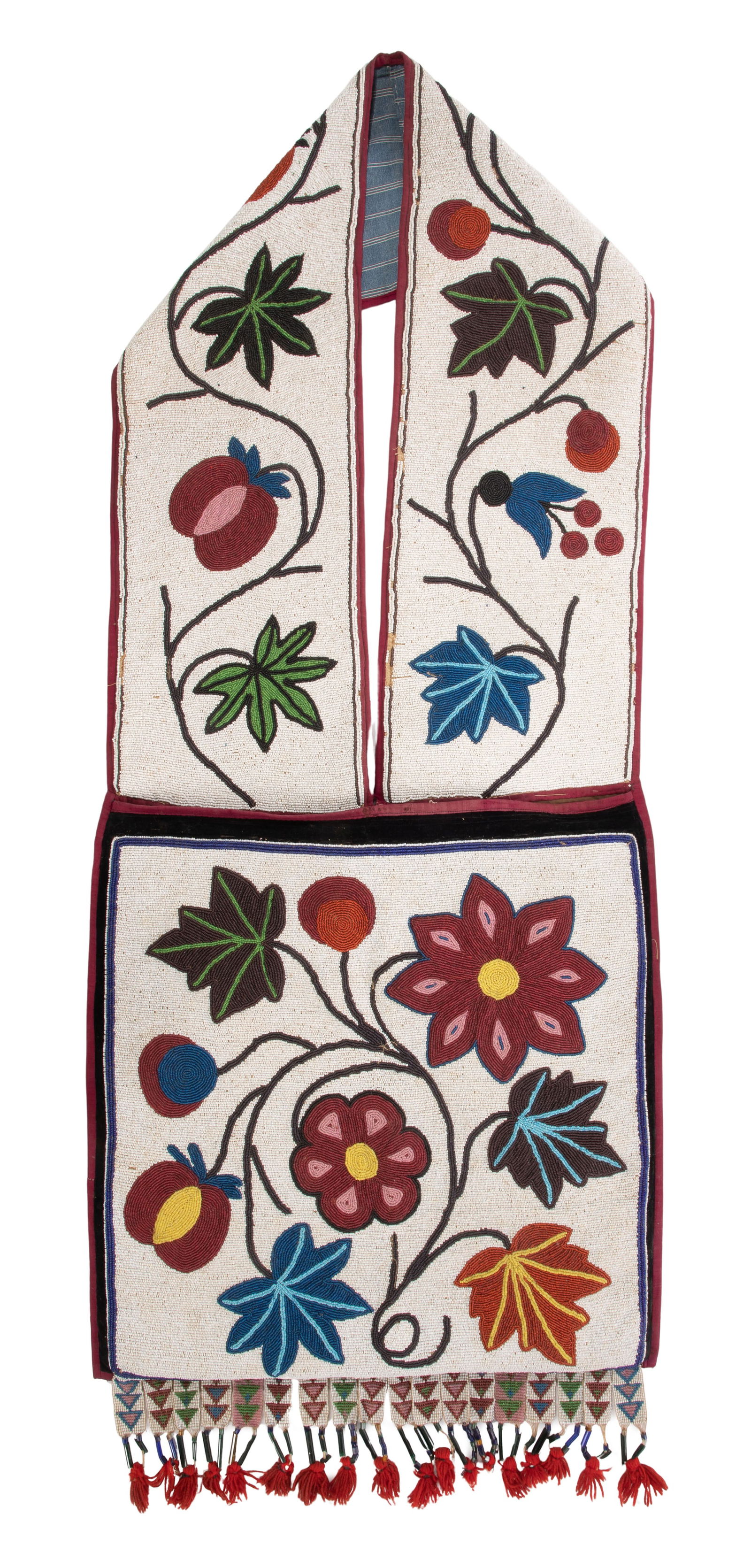 Native American Great Lakes Beaded Bandolier Bag (1 of 2)