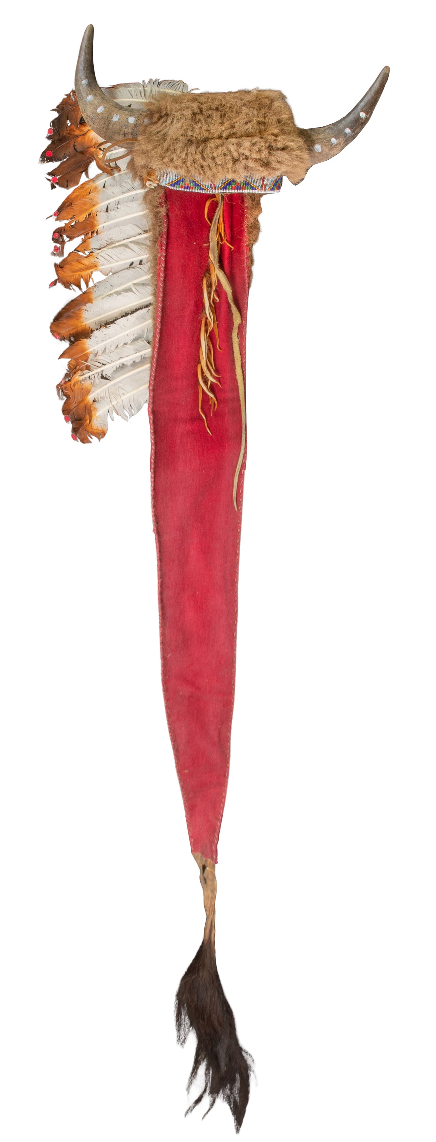 Native American Lakota Buffalo Horn Headdress (1 of 2)