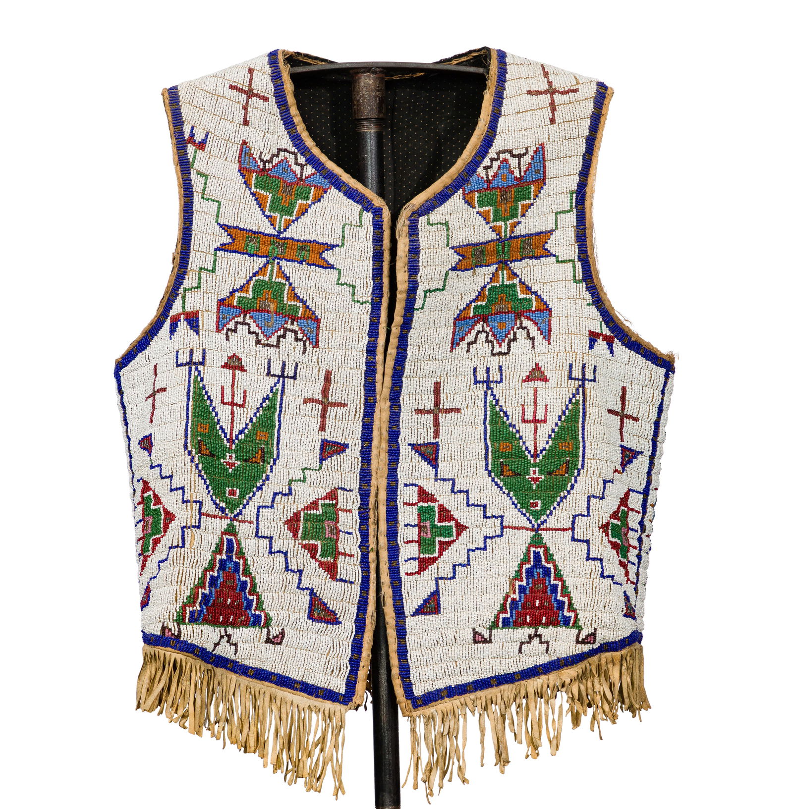 Native American Lakota Sioux Beaded Vest (1 of 3)