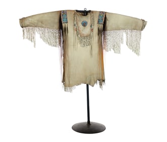 Native American Lakota Sioux Beaded War Shirt
