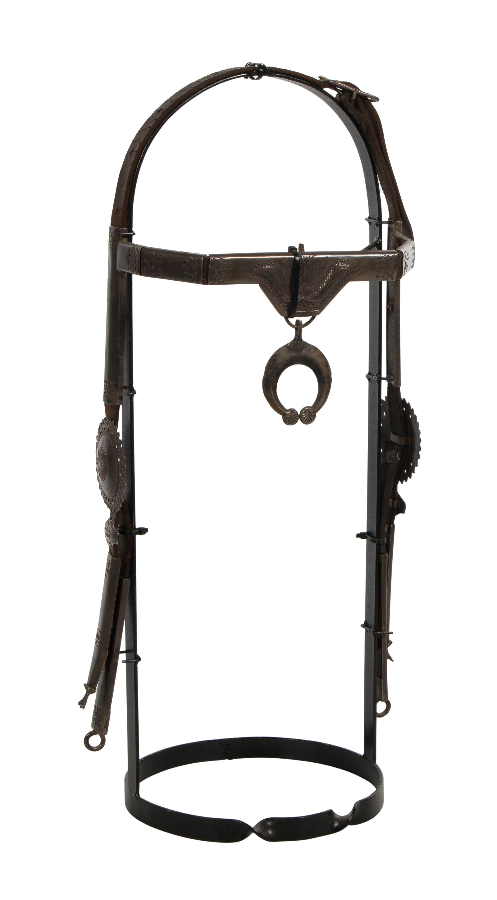 Native American Navajo Silver Bridle (1 of 2)