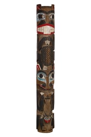 Native American Northwest Coast Style Totem Pole