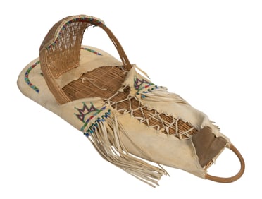 Native American Paiute Beaded Cradle Board