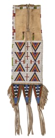 Native American Sioux Beaded Chief's Pipe Bag