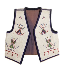 Native American Sioux Beaded Vest