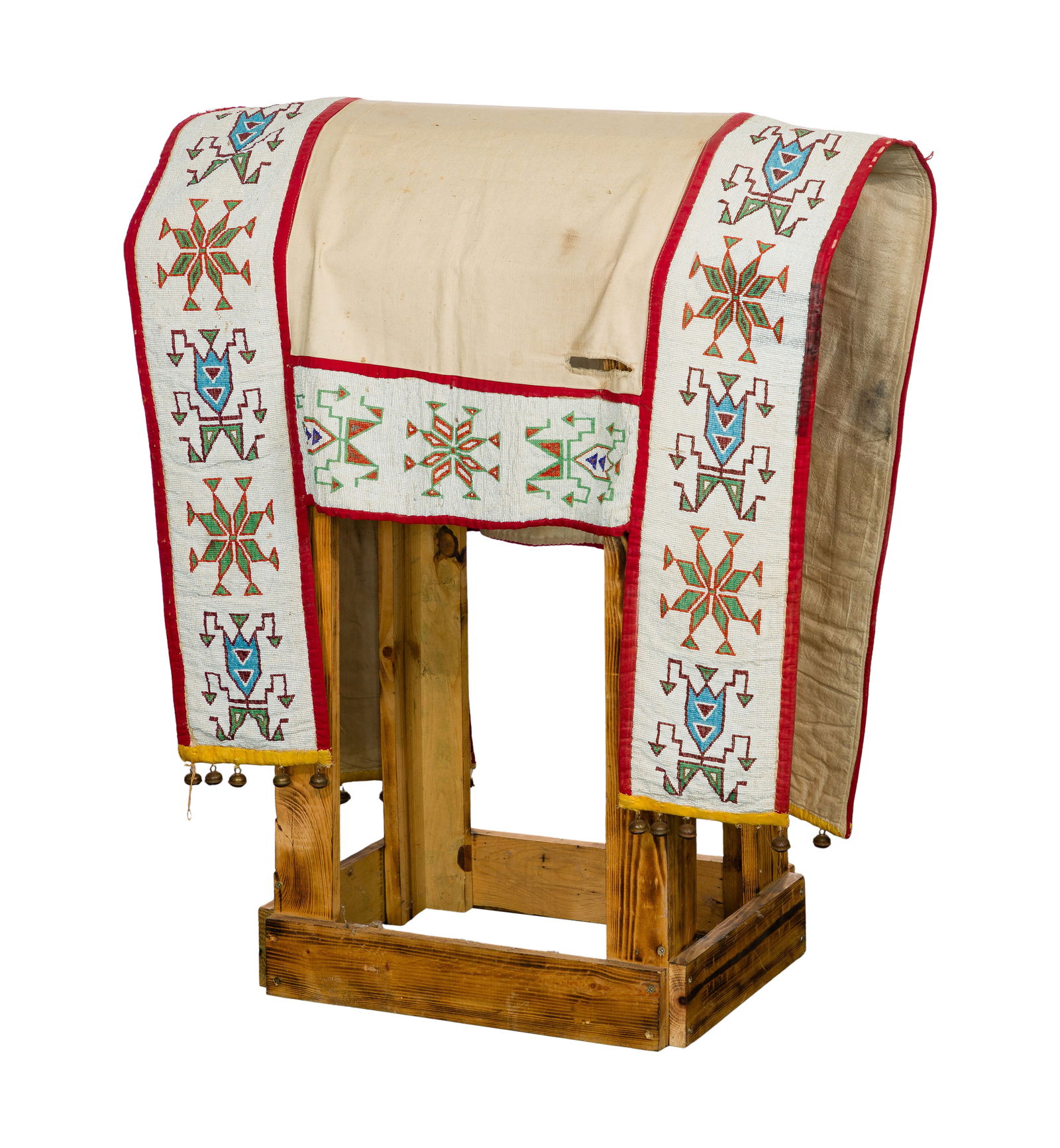 Native American Sioux Beaded Saddle Blanket (1 of 6)