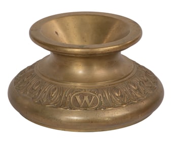 Wisconsin State Capital Brass Spittoon