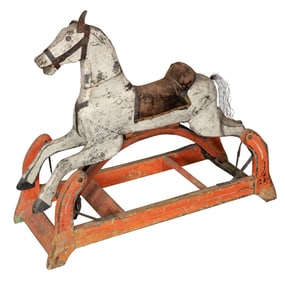 Primitive Wood Rocking Horse