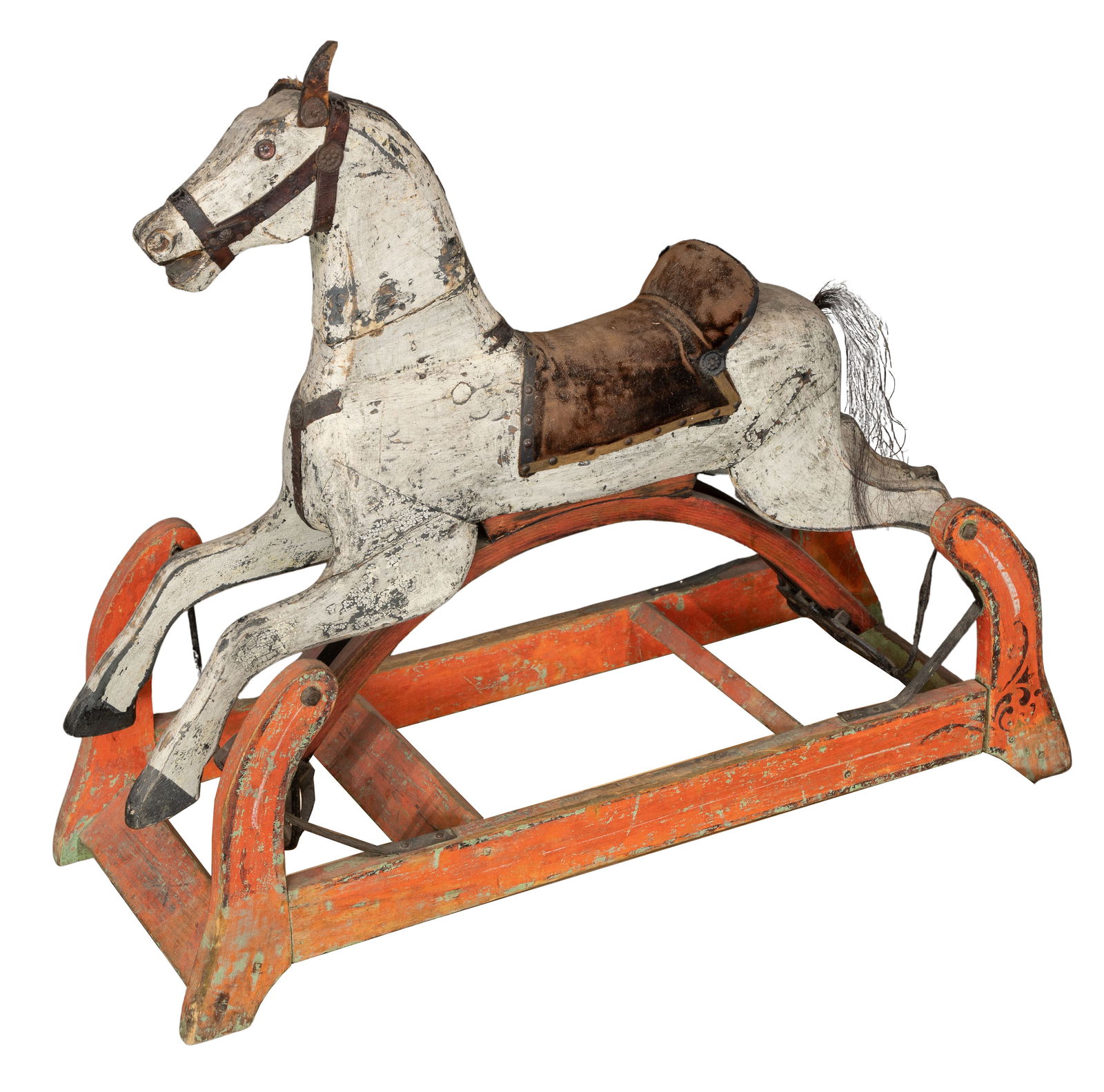 Primitive Wood Rocking Horse (1 of 2)