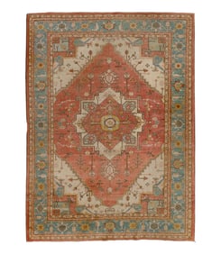 Persian Oushak Wool Rug