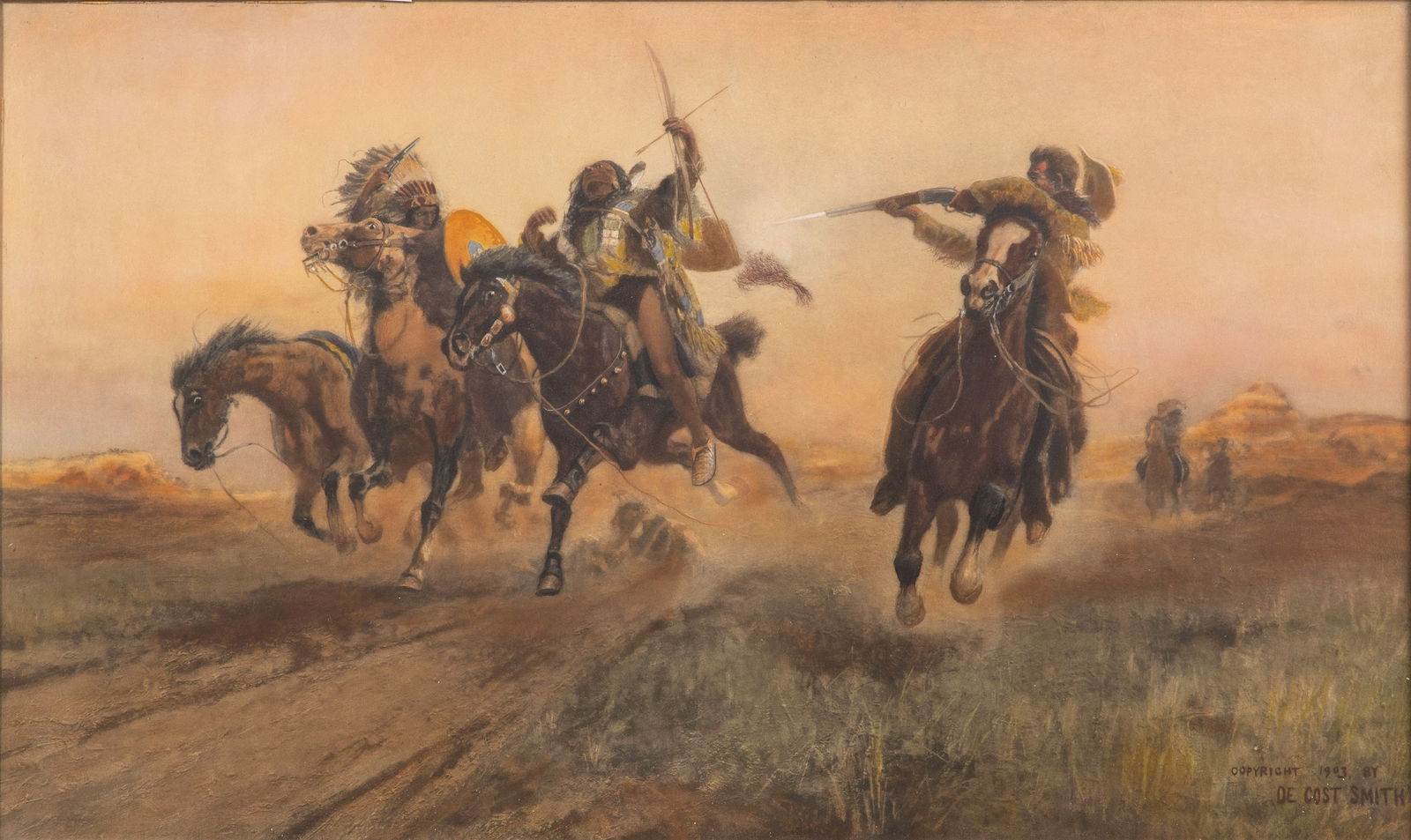 De Cost Smith (American, 1864-1939) Hand-Embellished Print (1 of 3)