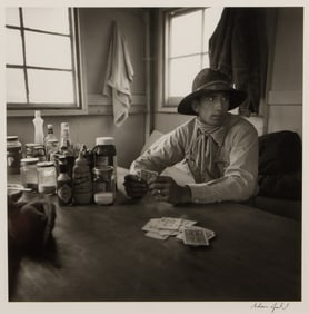 Adam Jahiel (American, b.1956) 'Riley Cleaver, IL Ranch, Nevada' Gelatin Silver Print