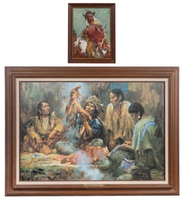 Howard A. Terpning (American, b.1927) Giclees on Canvas