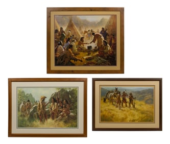 Howard A. Terpning (American, b.1927) Offset Lithographs