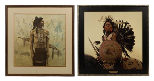 James Bama (American, 1926-2022) Giclee on Canvas and Offset Lithograph