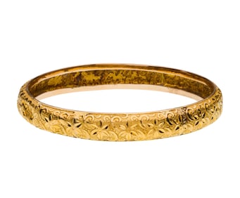 20k Yellow Gold Bangle Bracelet