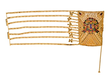 22k Yellow Gold Peacock Bracelet