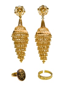 22k Yellow Gold Jewelry Assortment