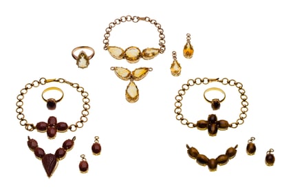 14k / 12k / 10k Yellow Gold and Gemstone Jewelry Sets