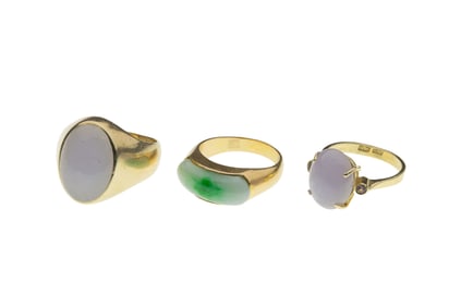 14k Yellow Gold and Gemstone Rings