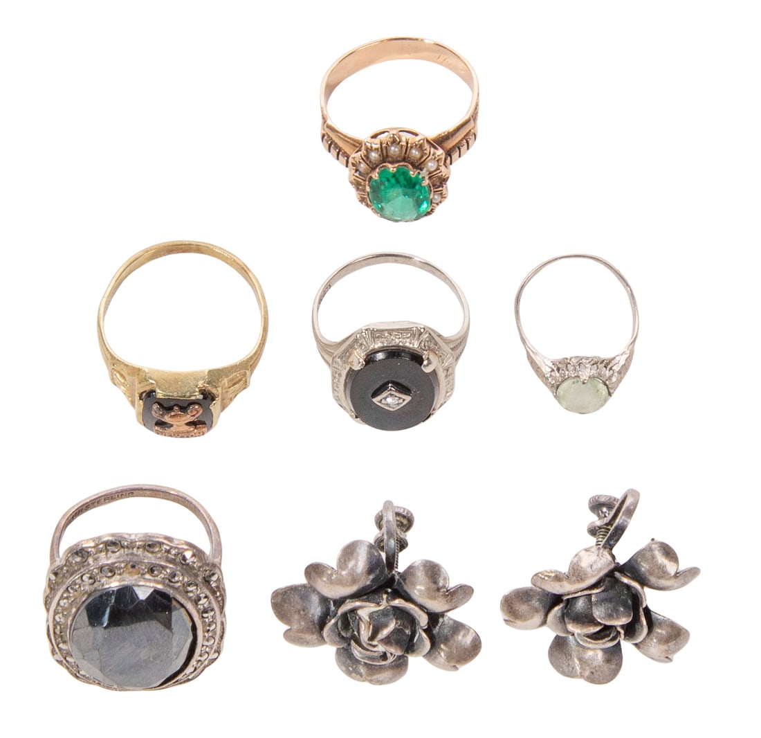 Gold, Silver, Rhinestone, Crystal and Costume Jewelry Assortment (1 of 4)