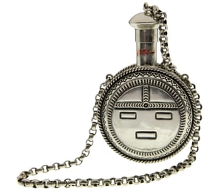 Native American Daniel 'Sunshine' Reeves Sterling Silver Canteen