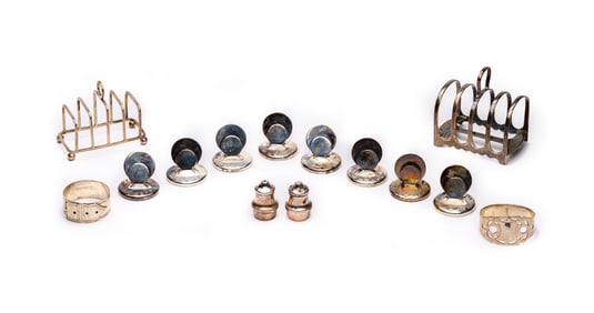 English Sterling Silver Object Assortment