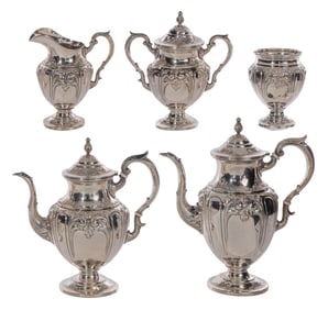 M Fred Hirsch Victoria Sterling Silver Beverage Service