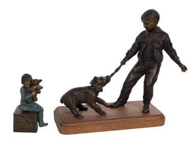 Lundeen and Ann La Rose (American, 20th Century) Bronze Sculptures