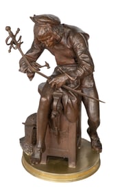 Adrien Etienne Gaudez (France, 1845-1902) Bronze Sculpture