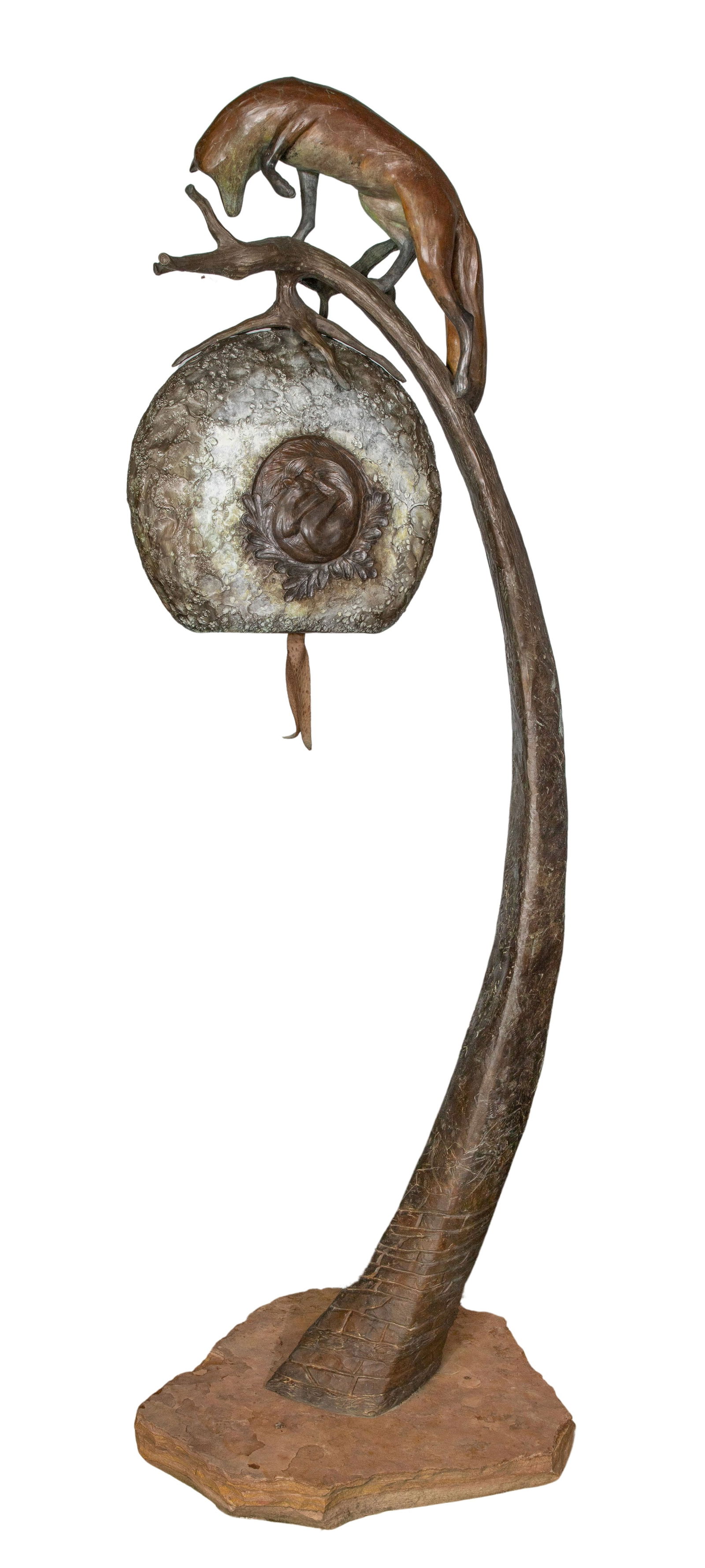 James G. Moore (American, 20th Century) 'Fox Solstice' Bronze Sculpture (1 of 4)