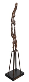 Michael Ayrton (British, 1921-1975) 'Acrobats II' Bronze Sculpture