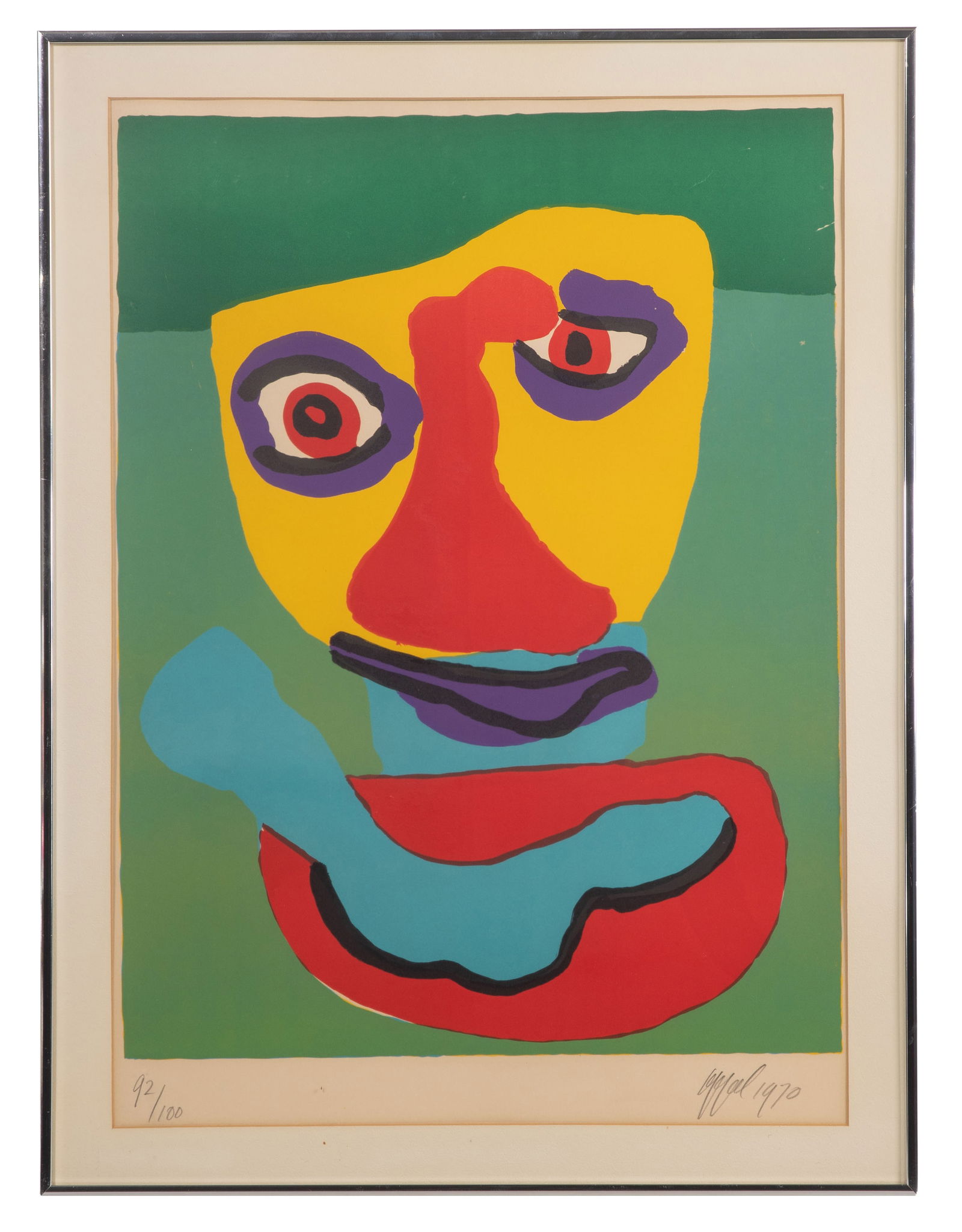 Karel Appel (Dutch,1921-2006) 'Personages' Lithograph (1 of 1)