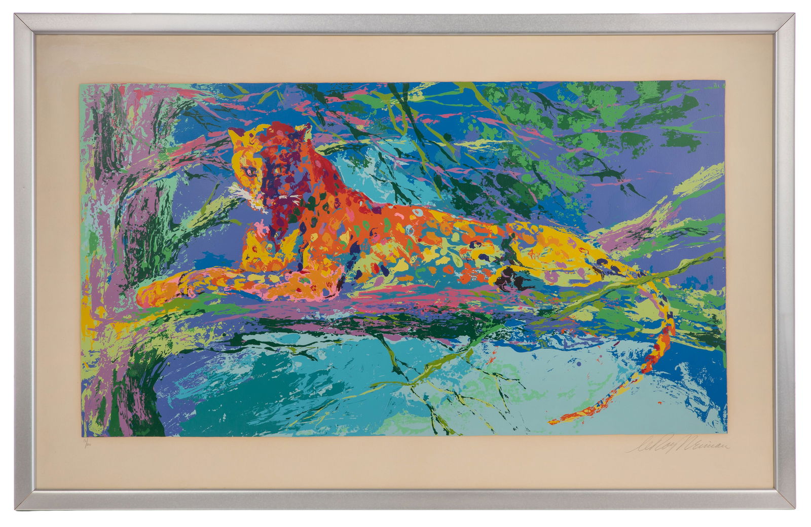 Leroy Neiman (American, 1921-2012) 'Kenya Leopard' Serigraph (1 of 1)