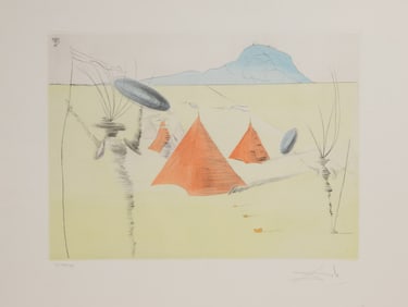 Salvador Dali (Spanish, 1904-1989) 'God' Etching