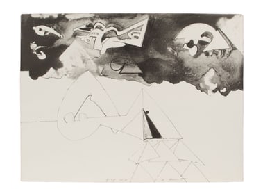 Richard Howard Hunt (American, 1935-2023) Lithograph