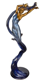 Jerry Joslin (American, 1942-2005) 'Spindrift' Bronze Sculpture