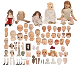 Doll and Doll Part Assortment