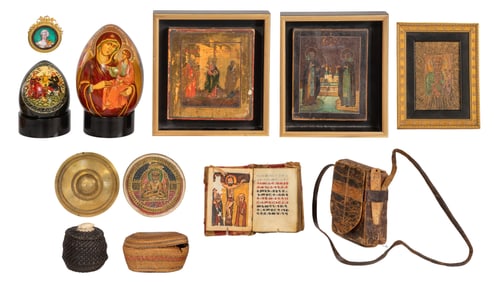 Religious and Decorative Object Assortment