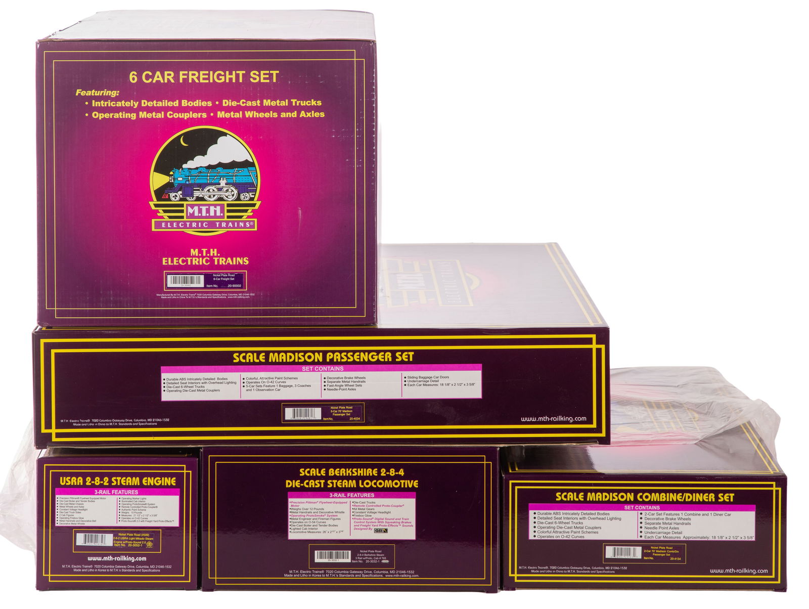 MTH Model Train O Scale Nickel Plate Road Assortment (1 of 2)