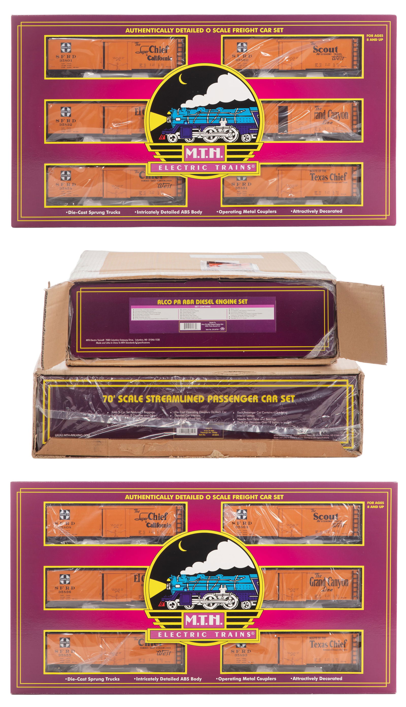 MTH Model Train O Scale Santa Fe Assortment (1 of 1)